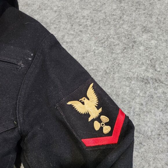 VTG US Navy Crackerjack Wool Uniform Top/Shirt Mens 34 Naval Clothing Factory - Picture 3 of 16